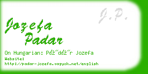 jozefa padar business card